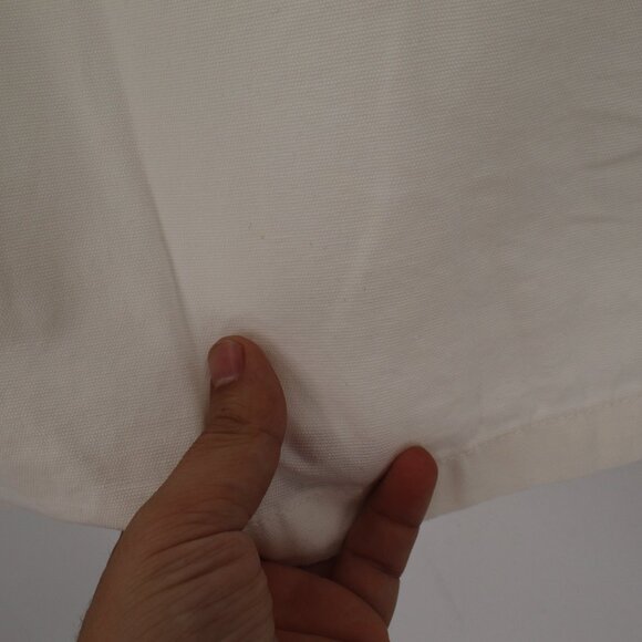 NWT Uskees workshirt Mens small button front work shirt cream organic cotton - Picture 13 of 16